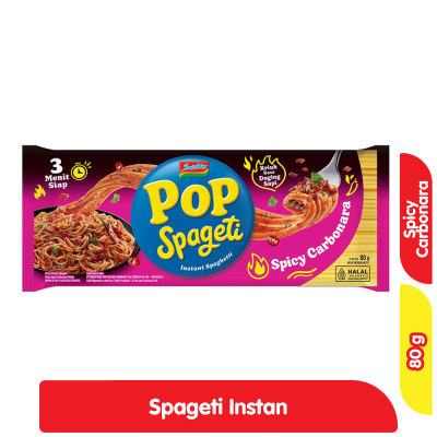 Pop Spageti Instan Carbonara Pedas 84 g