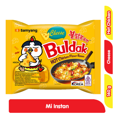 Samyang Mi Instan Ramen Ayam Pedas Buldak Cheese 140 g