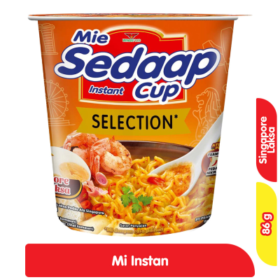 Sedaap Mi Instan Rebus Selection Cup Laksa Pedas 86 g