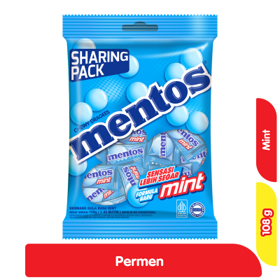 mentos Permen Mint Bag 108 g