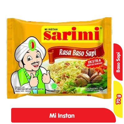 Sarimi Mi Instan Baso Sapi 70 g