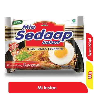 Sedaap Mi Instan Goreng Ayam Krispi 88 g