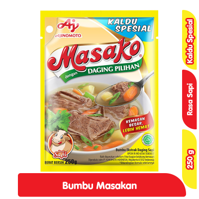 Masako Bumbu Kaldu Penyedap Rasa Sapi 250 g