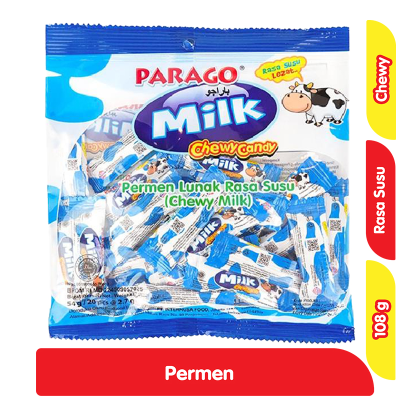 PARAGO Milk Chewy Candy Permen Lunak Susu 108 g